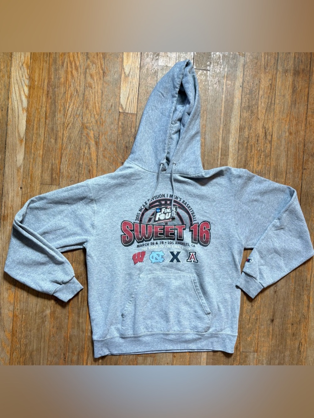 Champion 2015 NCAA Division Grey Pullover Hoodie ~ sz Medium